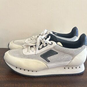 SAS Men's Cream and Black Sneakers